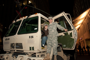 Army Solder and his son